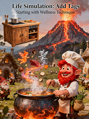 Life Simulation: Add Tags Starting with Wellness Technique